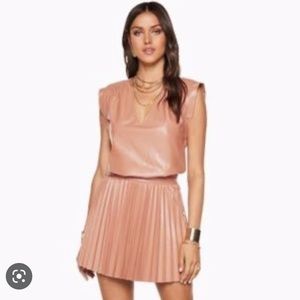 Ramy Brook leather mini dress, NWT